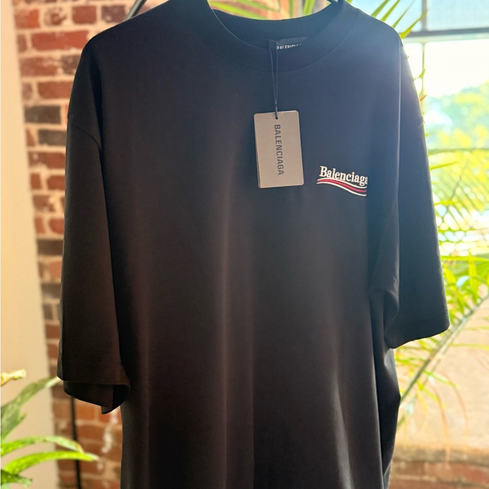 Balenciaga Black oversized Political Tee
